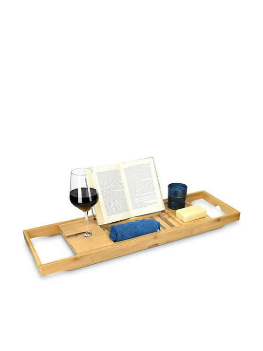 Navaris Ραφιέρα Μπανιέρας Ξύλινη 104x22.5x4cm