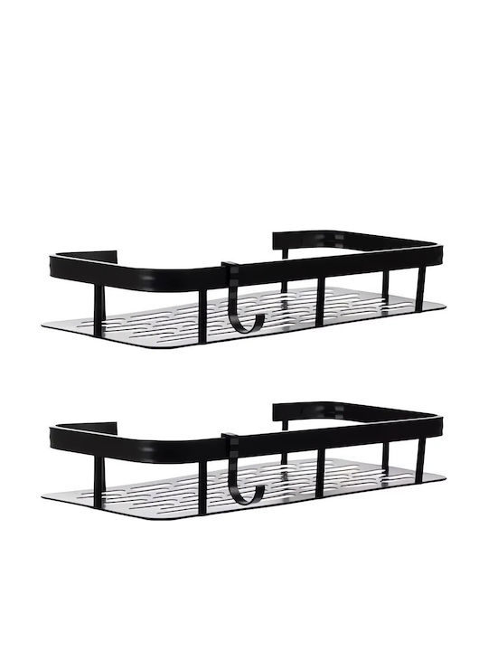 Επιτοίχια Ραφιέρα Μπάνιου Μεταλλική 30x13x4.7cm