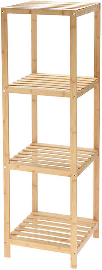 MRShome Επιδαπέδια Ραφιέρα Μπάνιου Bamboo 34x33x111cm MRShome Επιδαπέδια Ραφιέρα Μπάνιου Bamboo 34x33x111cm