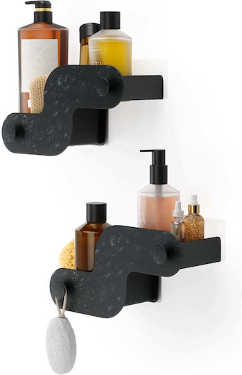 Umbra Wall Mounted Plastic Bathroom Shelf 30x15.9x10.2cm Black Umbra Wall Mounted Plastic Bathroom Shelf 30x15.9x10.2cm Black