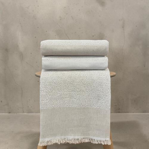 Linea Home Lyn Throws Set 3 Pcs Ecru