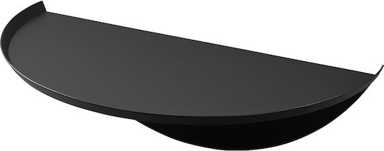 Yamazaki Επιτοίχια Ραφιέρα Μπάνιου Μεταλλική 40x22x11.7cm Μαύρη