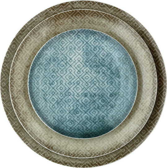 Cryspo Trio La Palma Colorful Porcelain Dinnerware Set 20pcs