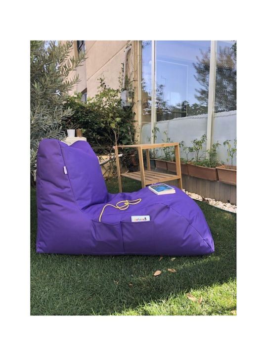 Bean Bag Bed Waterproof Purple 110x