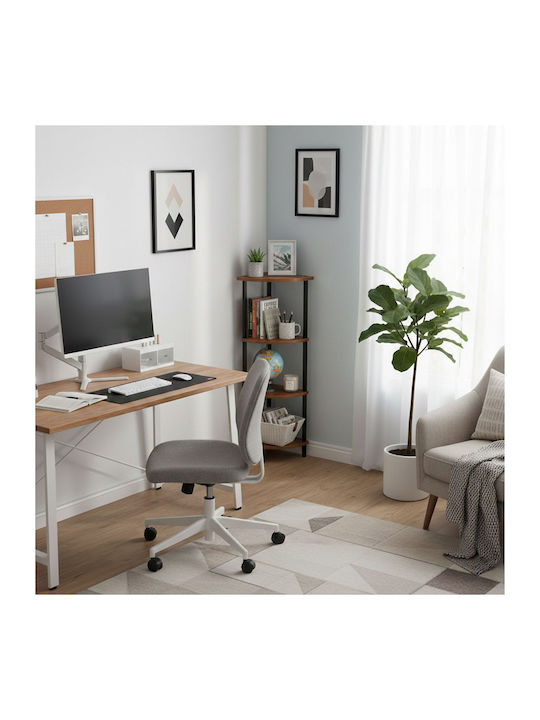 Eck Bücherregal Holzoptik 44.5x31.5x125cm