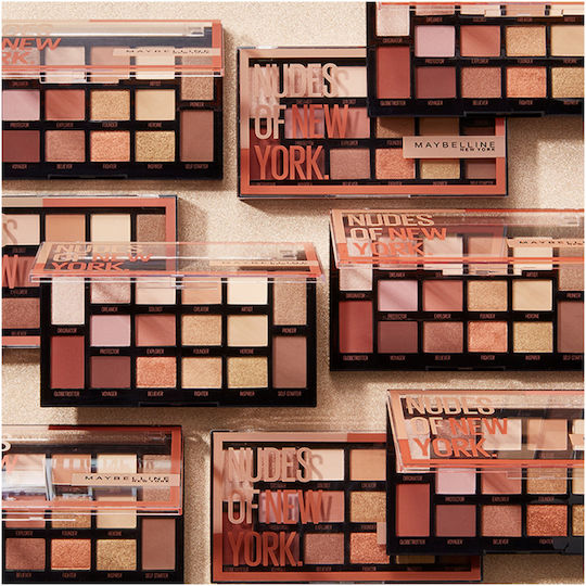 Maybelline Nudes of New York Palette with Eye Shadows in Pressed Powder Form 18gr