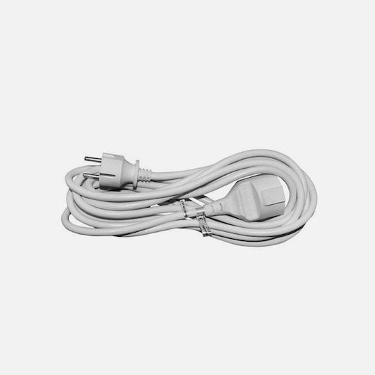 Adeleq Extension Cable Cord 3 x 1.5mm²/5m White