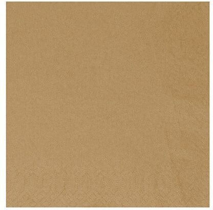 Krinos Luxus-Papierservietten 1/4 2-lagig 33x33cm 400 Stück Kraft