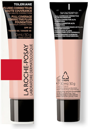 La Roche Posay Toleriane Corrective Liquid Foundation SPF25 08 30ml