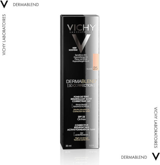 Vichy Dermablend 3D Correction Liquid Foundation 25 Nude 30ml