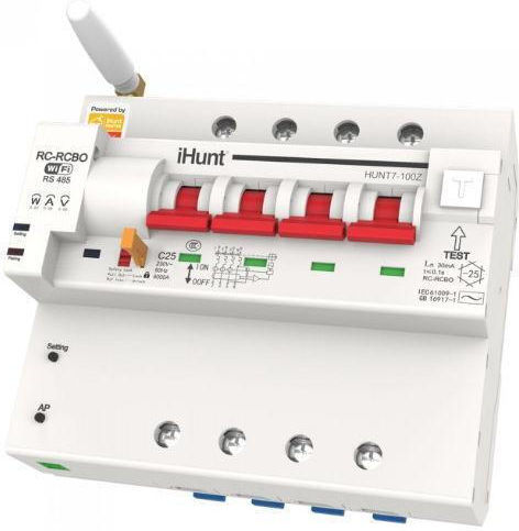 iHunt Vierpoliger Elektrische Schaltpaneel-Druckknopfschalter WiFi 400V 16A