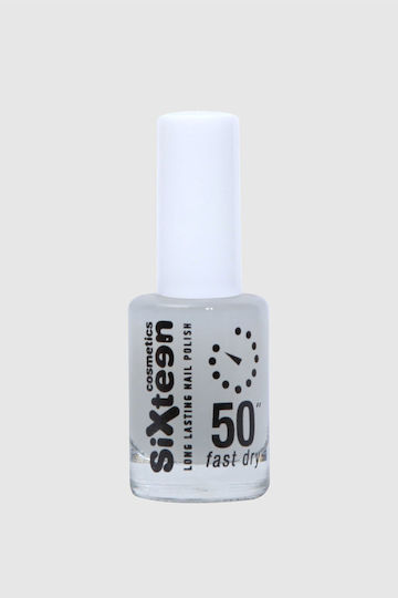 Sixteen Cosmetics Long Lasting 402 Top Coat for Regular Nail Polish Matte Quick Dry 11ml