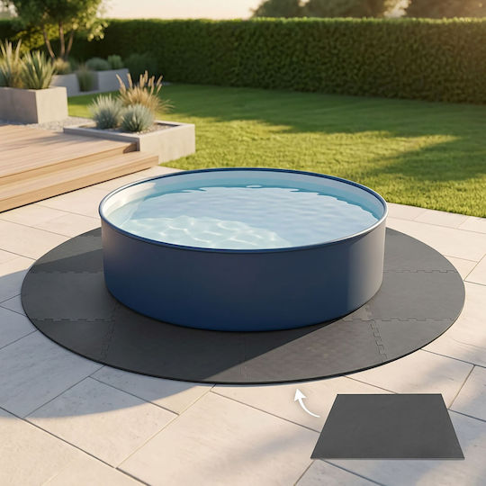 Relaxdays Pad Pentru Piscină 200x200cm Negru