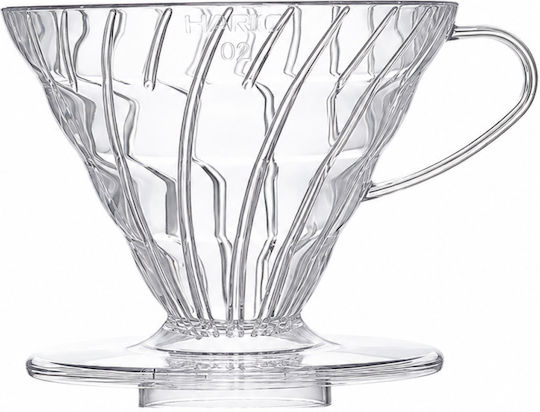 Hario V60 02 Coffee Dripper Plastic Transparent 137x116x102mm