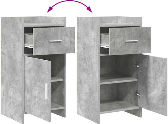 Dulap De Depozitare Din Metal și Țesătură L40xL36xÎ80cm