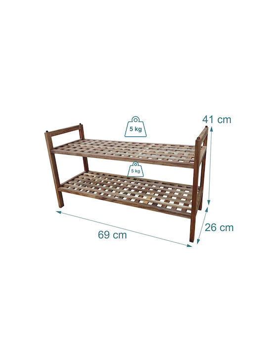 Organizator Pantofi din Lemn Masiv 69x26x41cm