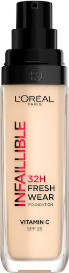 L'Oreal Paris Infaillible 32H Fresh Wear Liquid Foundation 15 Porcelain 30ml