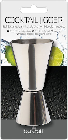 Kitchen Craft Doppelter Bar Spirit Measures mit einer Kapazität von 25/50ml Inox