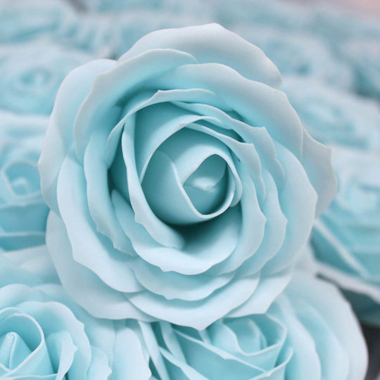 Soap Flower Baby Blue Lrg Rose