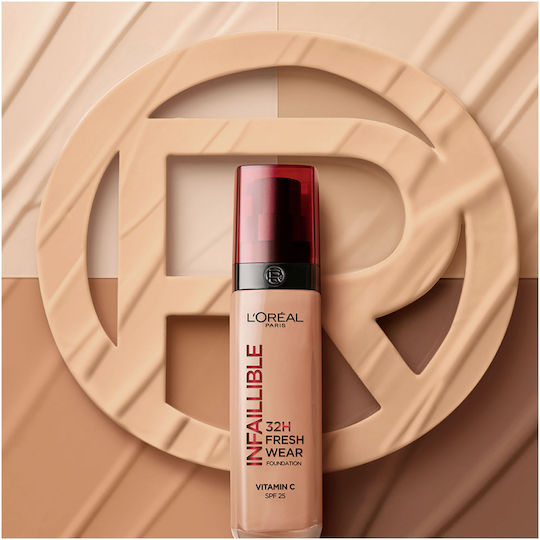 L'Oreal Paris Infaillible 32H Fresh Wear Liquid Foundation SPF25 225 Beige Sand 30ml