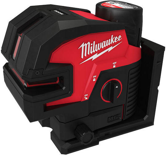 Milwaukee M12 Cll4p0c Self-leveling Linear Laser Level Green Beam 12V with Working Range 38m
