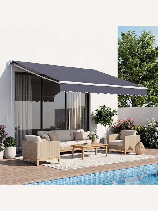 Vevor Terrace Tent with LEDs Gray 2.5x2m