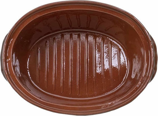 Ovale Keramik Niederländischer Ofen 35x25cm 4lt