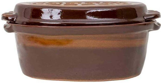 Ovale Keramik Niederländischer Ofen 35x25cm 4lt