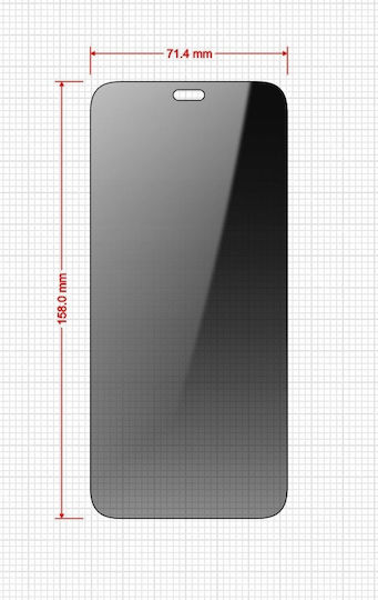 GrizzGlass Ceramic Privacy Tempered Glass 2τμχ (Honor 200 Lite)