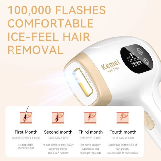 Kemei Kemei IPL Epiliergerät für Gesicht Körper & Bikini KM-7106