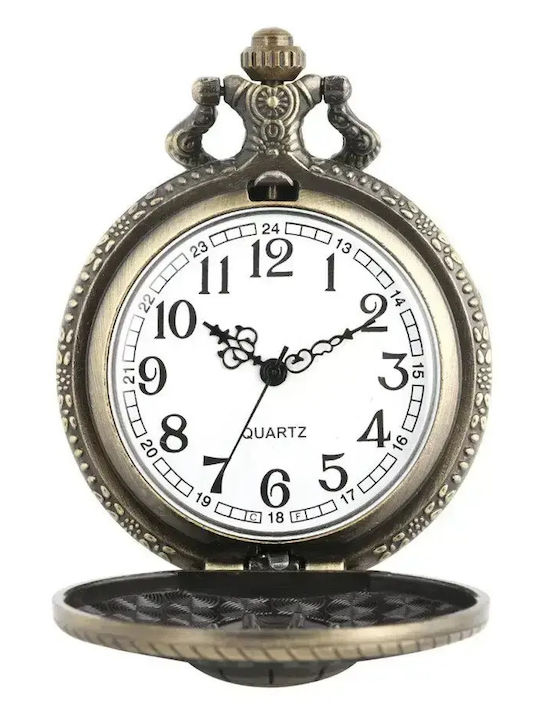 SP Souliotis Men's Pocket Watch Battery Gold