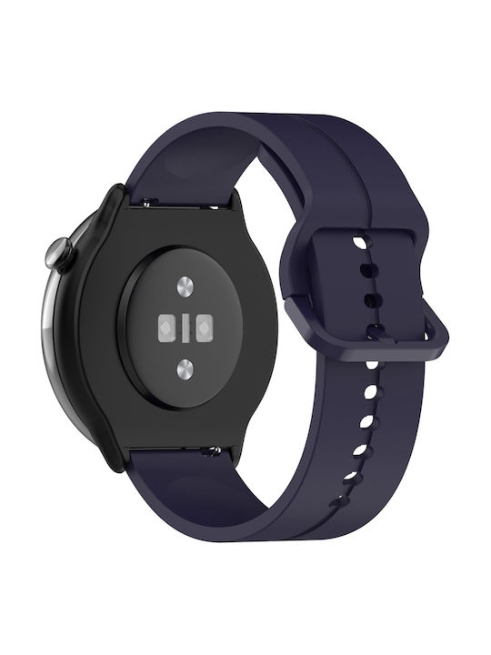 Rubber Strap Navy Blue 20mm