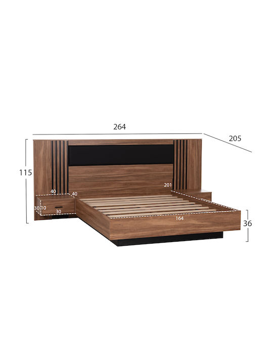 Harry Bedroom Set 160x200cm 5 Pieces