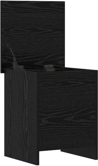 vidaXL Decorative Wooden Black Trunk 40x40x50cm