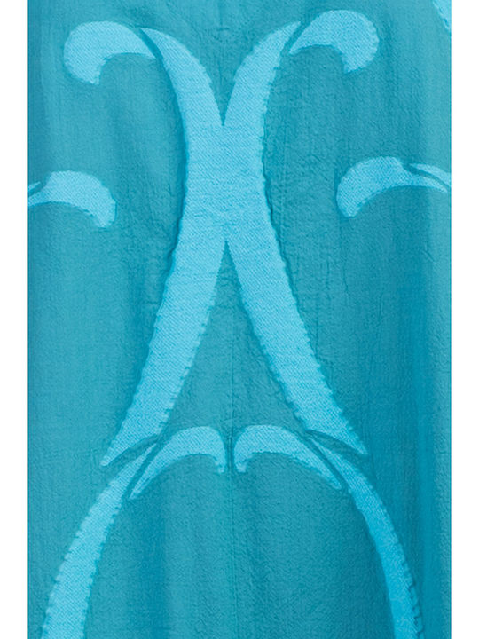 Sommer Maxi Damenkleid Blau