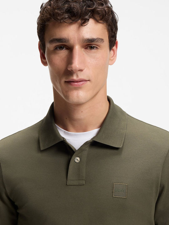 Passerby Polo Long Sleeve Blouse Green