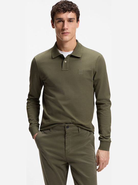 Passerby Polo Long Sleeve Blouse Green