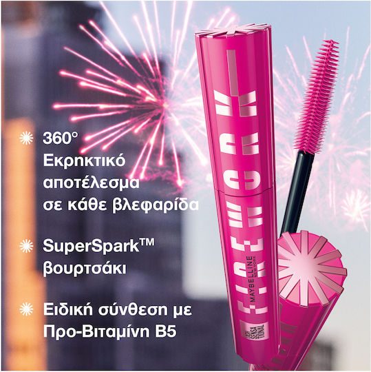 Maybelline Lash Sensational Firework Mascara for Length Blackest Black 10ml