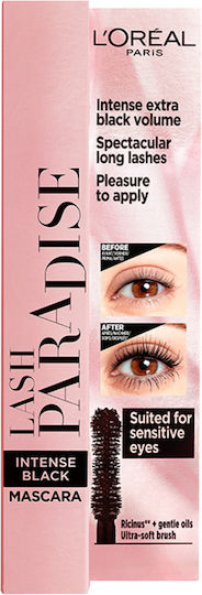 L'Oreal Paris Lash Paradise Mascara for Curling, Length & volume Intense Black 6.4ml