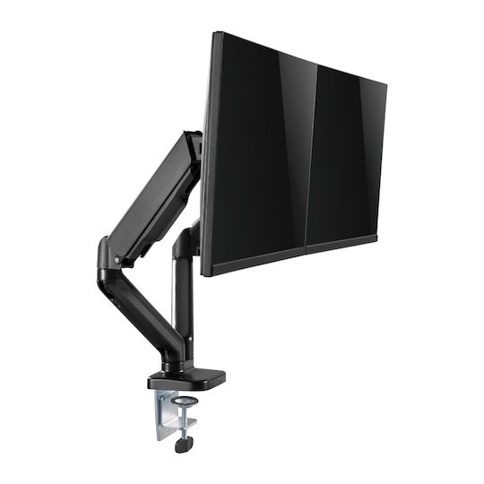 Стойка за Два Монитора Газов Амортисьор За Бюро