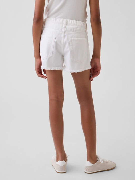 Kids Denim Shorts/Bermuda White