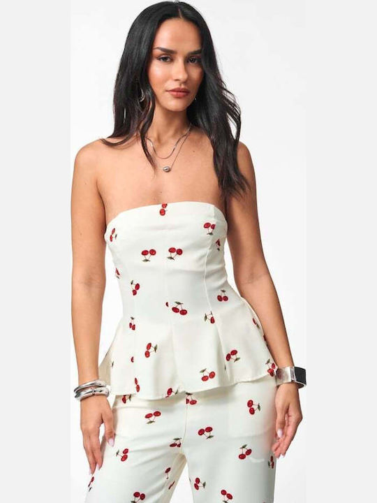 Women's White Set with Trousers