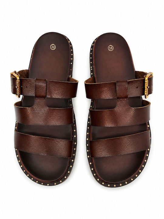 Women's Flat Brown Sandals
