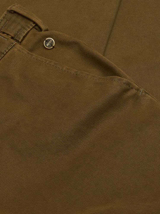 Chino Elastic Trousers Tabac Brown