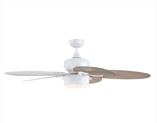 Westinghouse Oasis Ανεμιστήρας Οροφής 132cm με Φως Bahama Grey