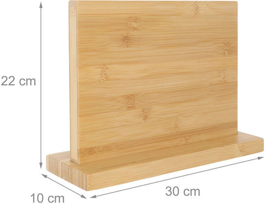 Relaxdays Magnetische Messerständer Bamboo