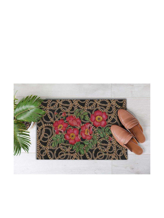 SteweHome Non-Slip Orange Doormat 70x45cm