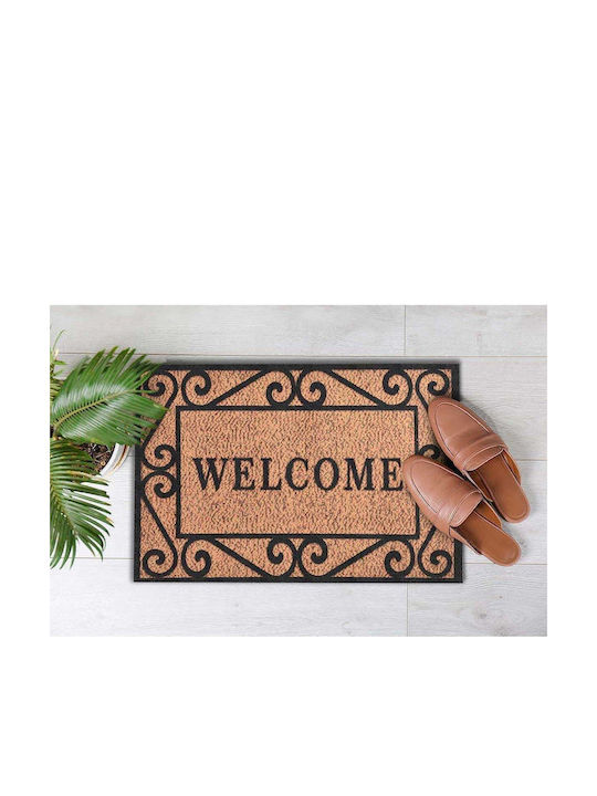 SteweHome Non-Slip Orange Doormat 70x45cm