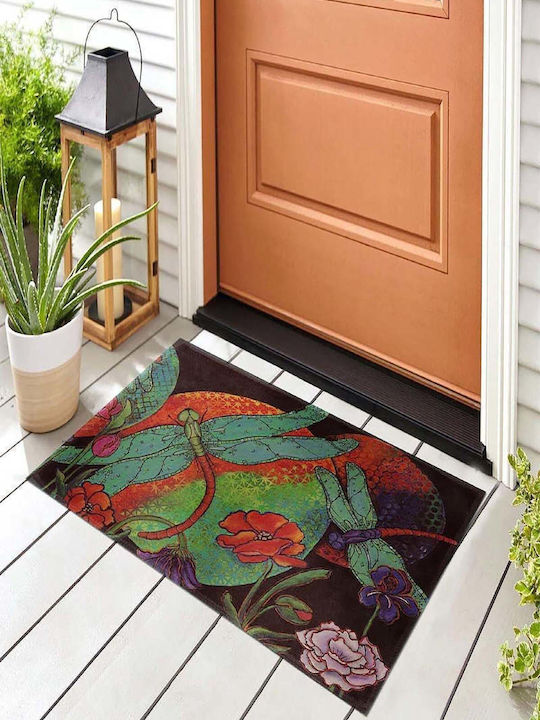 SteweHome Non-Slip Orange Doormat 70x45cm