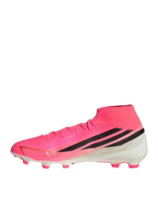 adidas League Football Shoes with Cleats FG Pink